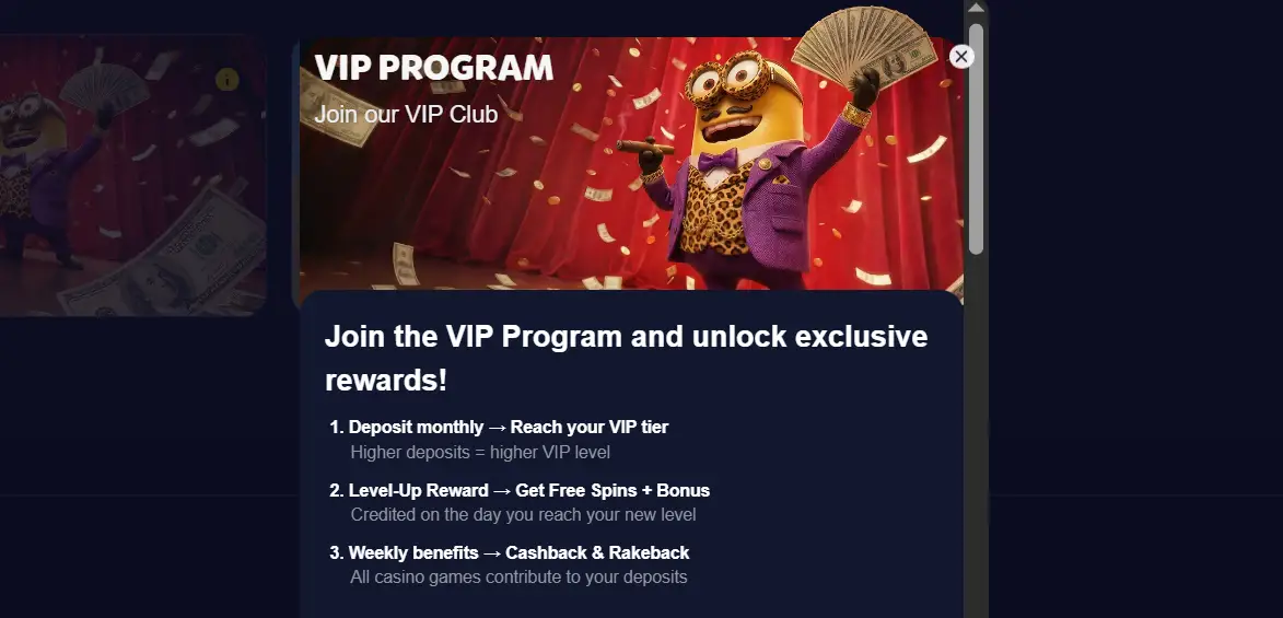 bananzia casino vip